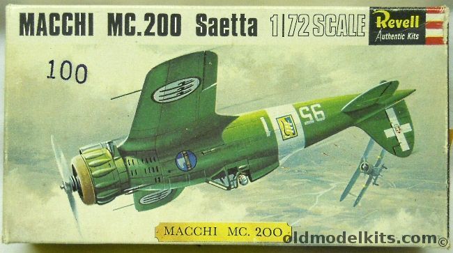 Revell 1/72 Macchi MC-200 Saetta - (MC.200), H657 plastic model kit